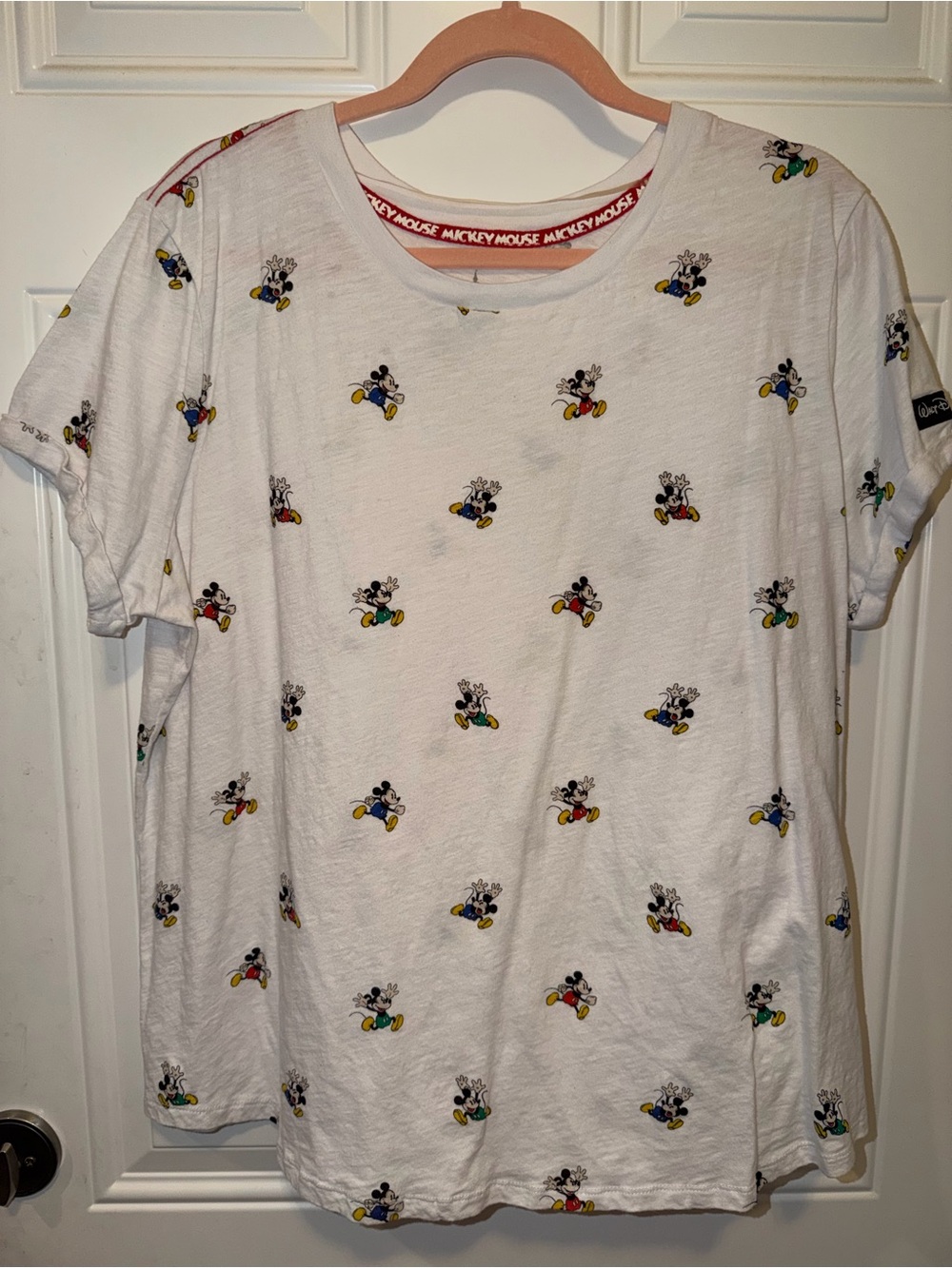 Disney Mickey Mouse White Graphic Tee - Casual Men’s Shirt